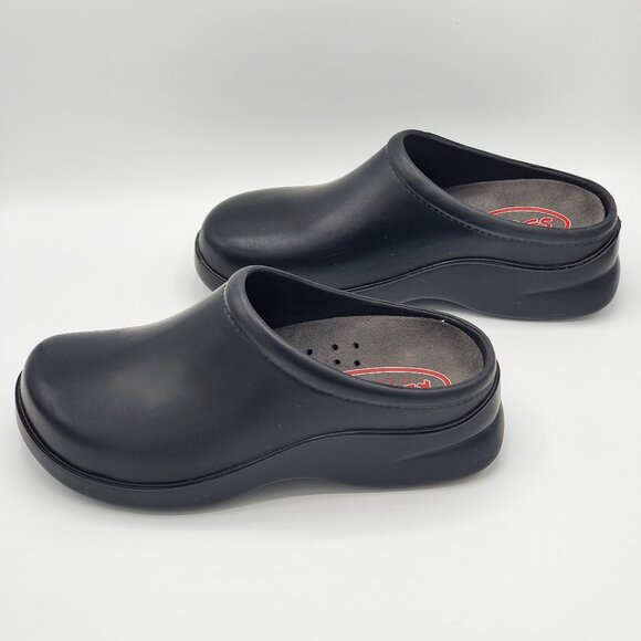KLOGS Dusty Unisex Black Work Clog, Size 7W - Picture 1 of 9